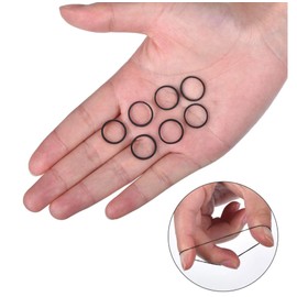 Paquete de 1000 Piezas Mini Liga Plástica Negra Cabello para Dama