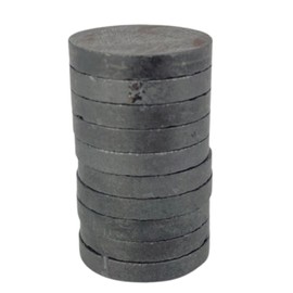 Generic Imanes de Ferrita 1.5cm x 3mm Redondo Negro (Paquete de 200)