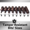 8-Piece 5 Point Torx Security Screwdriver Bit Set, TS8-TS40, 1-inch