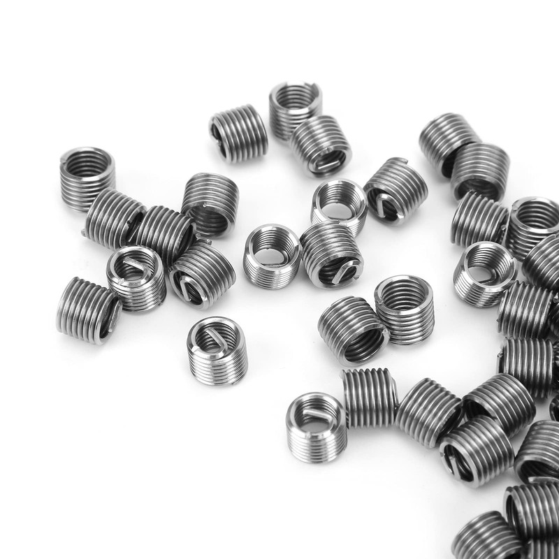 Thread Repair Inserts, 50Pcs Wire Threaded Inserts M8 x 1.25mm