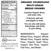 Bakerdale Organic Multigrain Sourdough Breadcrumbs, 28 Ounces in reclosable Pouch,
