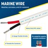 GS Power 100Ft Duplex Marine Wire, 12 Gauge Wire, Oxygen-Free