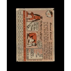 George Crowe Signed 1958 Topps Cincinnati Reds Autograph