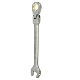 sourcing map Flex Head Ratchet Wrench Spanner 3/4" SAE Ratcheting Combination Wrench 72-Teeth Chrome Vanadium Steel Ratchet Gear Spanners with 12 Point Box End for Auto Repairs Home Projects