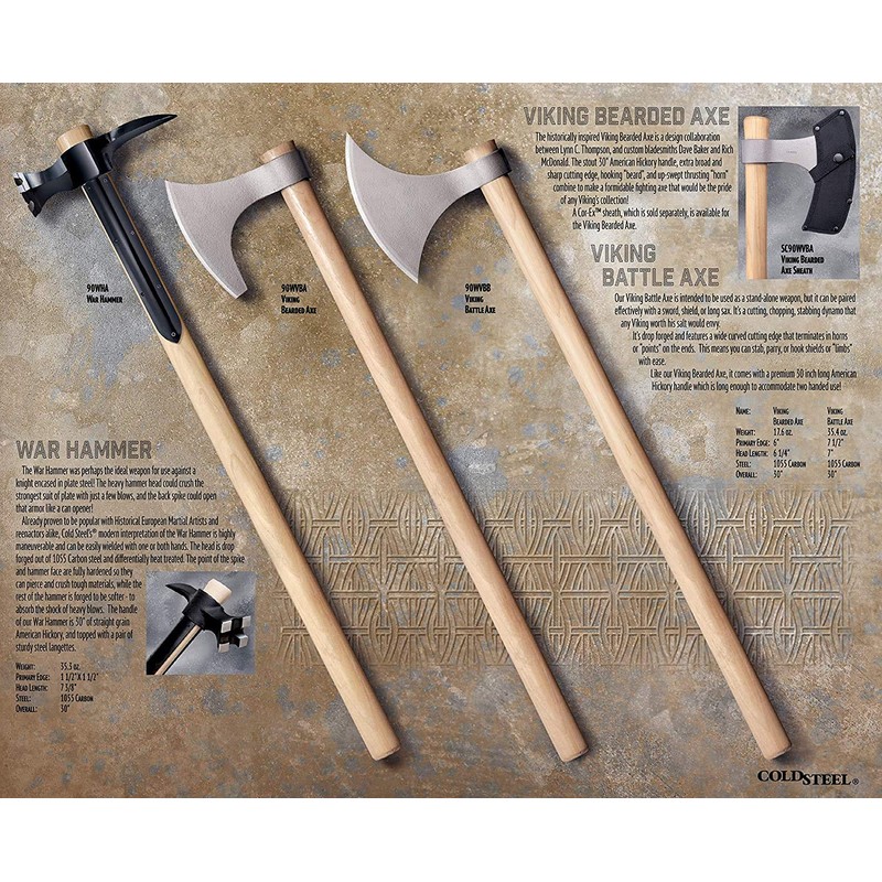 Cold Steel 90WVBA Hunting Axes, Polished, One Size
