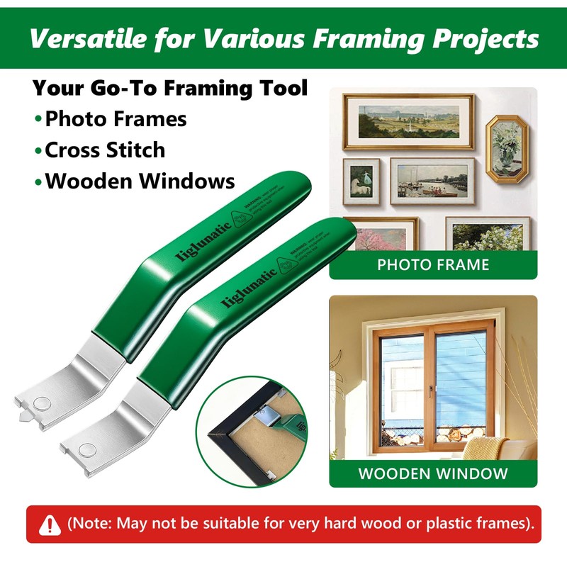 Magnetic Glazier Driver Push Tool (2-Pack) for Picture Frame Hardware