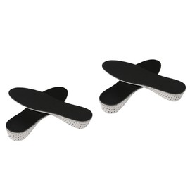 Healeved 2pcs Invisible Height Increase Insoles Eva Heel Lift Pads Breathable Mesh Non- Design for Comfort and Stability Full for Sports and Daily Use