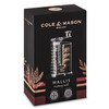 Cole & Mason Wallis Nutmeg Mill, Acrylic, Silver, 6 x