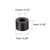 sourcing map Nylon Round Spacer Washer 3.2mm ID 7mm OD