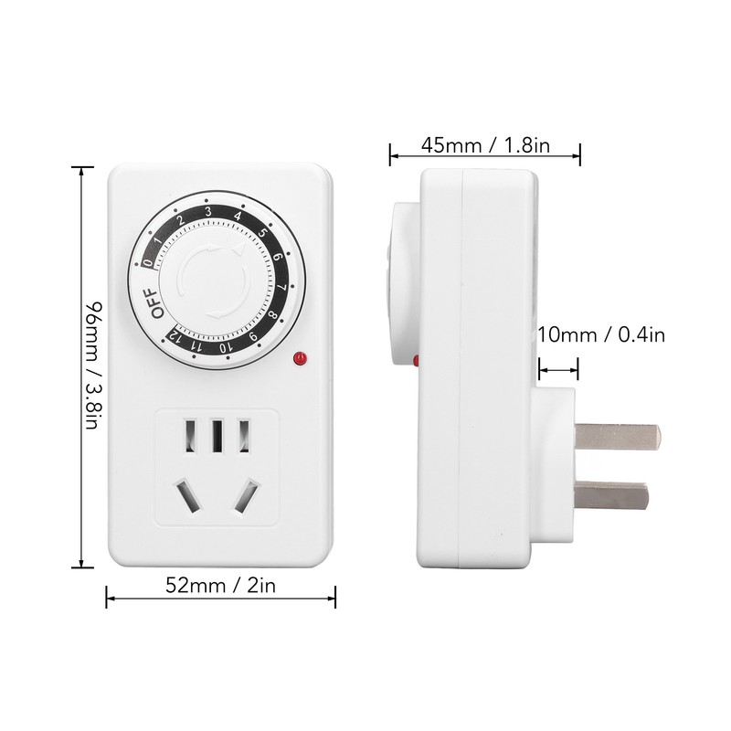 Smart Timing Socket 12 Hour Countdown Overcharging Automatic Power Off