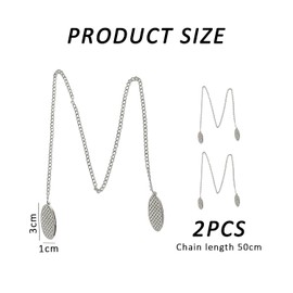 2 Pieces Napkin Holder, Napkin Holder Chain, Napkin Holder Lanyard, Napkin Holder Towel Holder, Metal Napkin Holder, Napkin Chain with Clip, Neck Napkin Chain