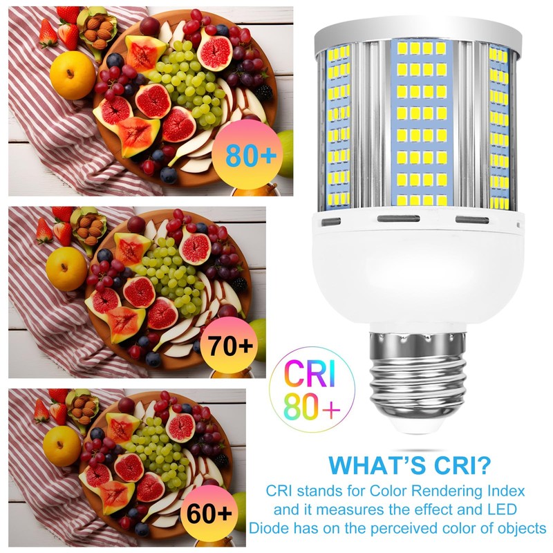 ELIVERN 2 Pack 200W Equivalent Led Corn Light Bulb, 3000