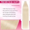 MY-LADY Seamless Invisible Tape Hair Extensions - 20pcs Remy Real