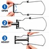 Adjustable 10-Hole Harmonica Neck Holder, Metal Hands-Free Harp Rack for
