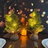 MINDELF Set of 2 Mini Christmas Tree, 12 in Pre-lit