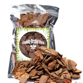 Doter Organic Orchid Potting Bark 1 QT, Featured Chunks Bark Garden Soil Amendment Mix for Proper Root Development of Phalaenopsis, Cattleyas and More