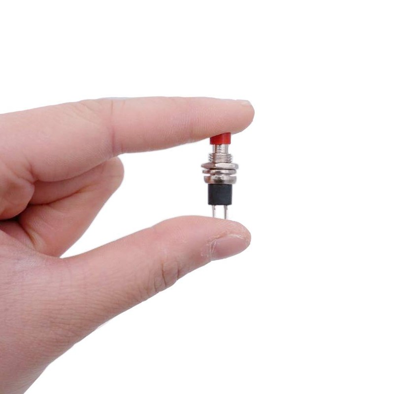 GTIWUNG Mini Push Button with Pre-Wired, Momentary Pressure Switch Lockless,
