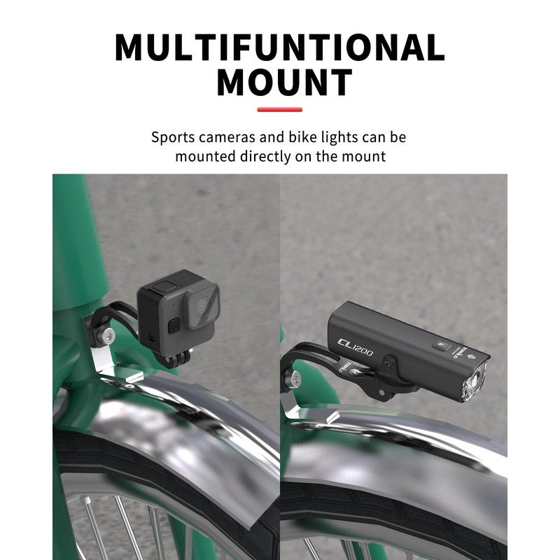 TOWILD AS60 Front Bike Light Holder for Brompton Folding Bike,