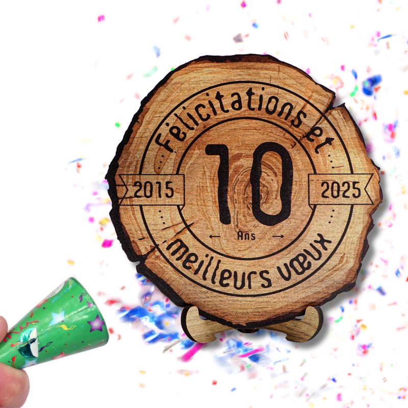 DARO Design - Wooden Disc - 10 Years - Size