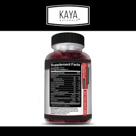 Kaya Naturals Collagen Gummies for Men & Women Supplement   - 1000mg of Hydrolyzed Collagen, Vitamin C, Selenium & Biotin, Strawberry Flavor - 60 Count Gummies
