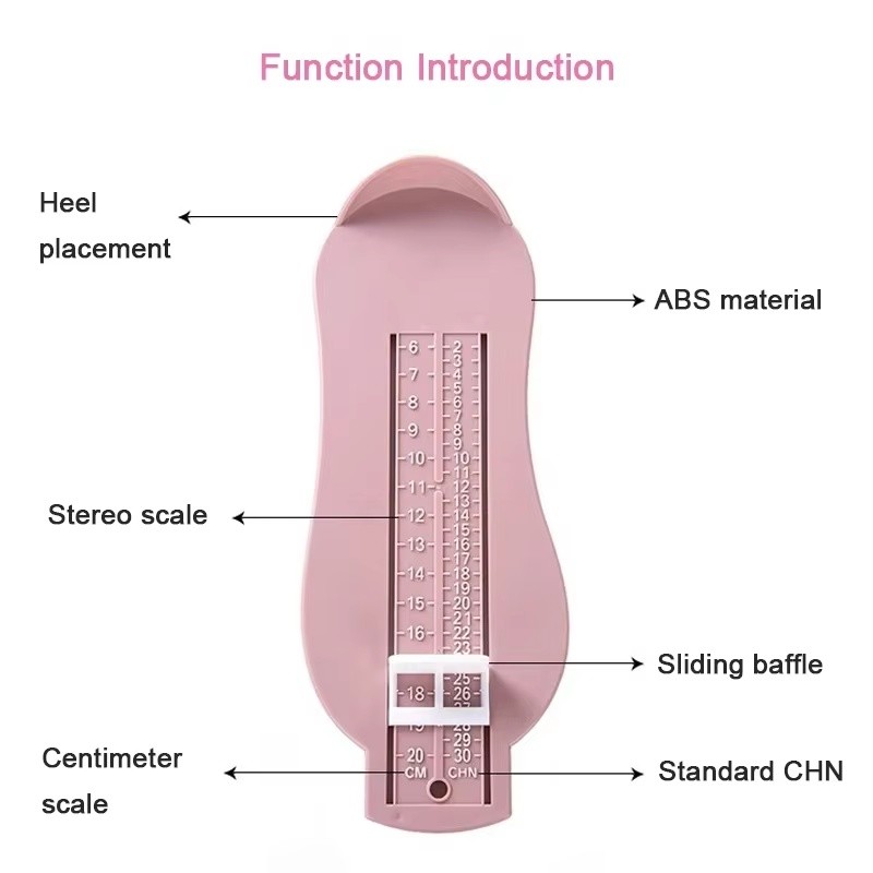 Children's Foot Length Measuring Ruler – Manual Plastic Shoe Size