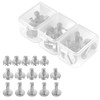 NEEWER 15PCS 1/4" Screws with Storage Cases, 3 Sizes Stainless