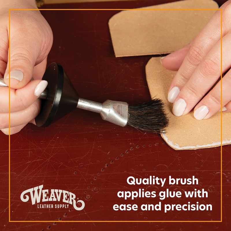 Weaver Leather Supply Replacement Glue Brush for Glue Pot, Black,