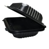 Contenedor Liso 9x6 Pulgadas Desechable Biodegradable 150pzs