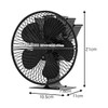 FIELDOOR Stove Fan with Protective Cover, Eco Fan, 5 Blades,