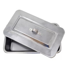 Prolar Charola Con Tapa Instrumental Medico Acero Inoxidable Grande