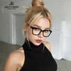 Jectieey Blue Light Blocking Glasses for Women Men,Oversize Fashion Squre