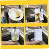 FOMIYES Bamboo Fiber Kitchen Dish Towels 5pcs Set Absorbent Dishcloths