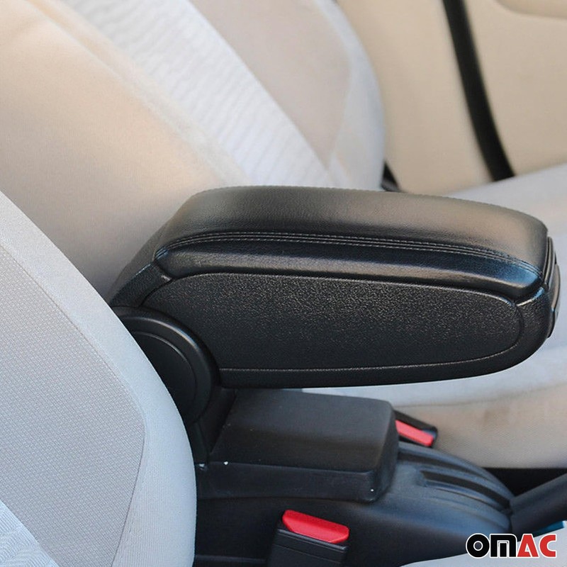 OMAC Black Center Console Armrest for Ford Focus 2012-2014 Plastic