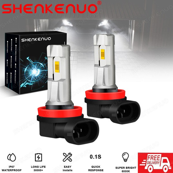 SHENKENUO H11 H16 H8 LED Headlight Bulbs Low Beam or