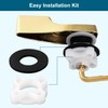 Hygie Rinse 2PACK Universal Metal Toilet Handle Replacement Kit Compatible