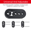 2Pcs Exhaust Rubber Mount Universal Car Exhaust Hanger 4 Holes