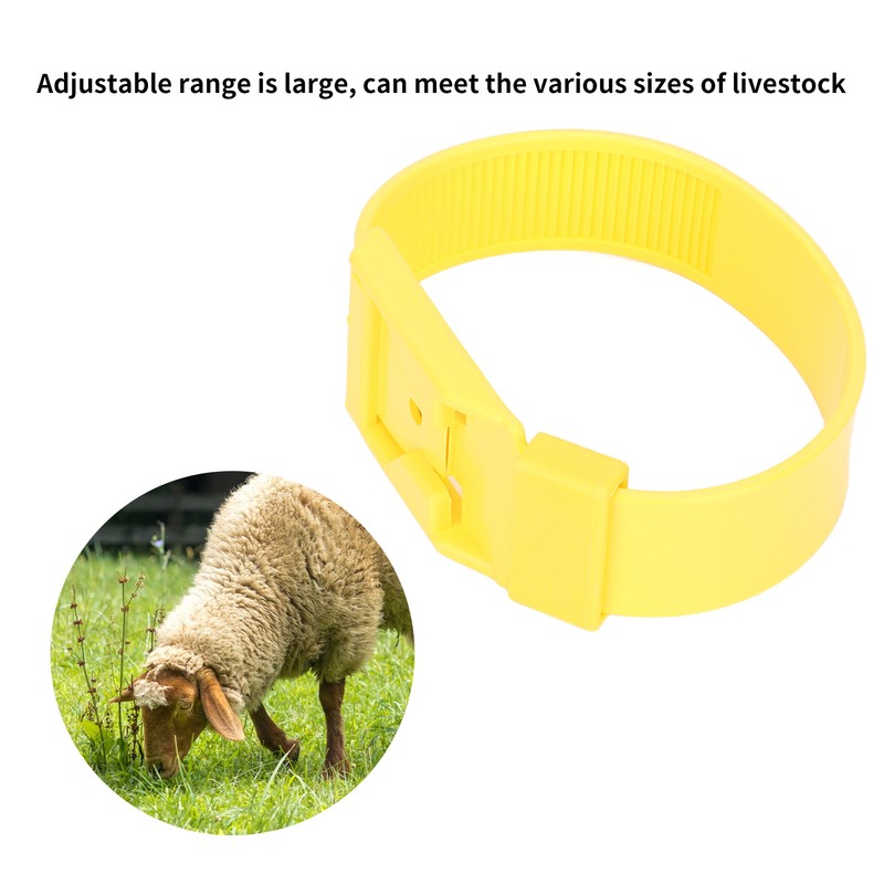 10Pcs Goat Collar Sheep Identification Bands Livestock Marking Ring Farming