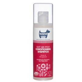 Hownd Got an Itch? Soothing & Nourishing Anti-Itch Shampoo for Dogs with Dry, Flaky, Itchy Skin - Natural Hydrating Vegan Formula for Puppies & Dogs w/Sensitive Skin, Rose & Bergamot, Cruelty-Free