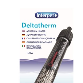 Interpet Deltatherm Aquarium Heater, Suitable for Heating Tropical Aquariums, 100 Watt Model, Suitable for Aquariums up to 100 Litres