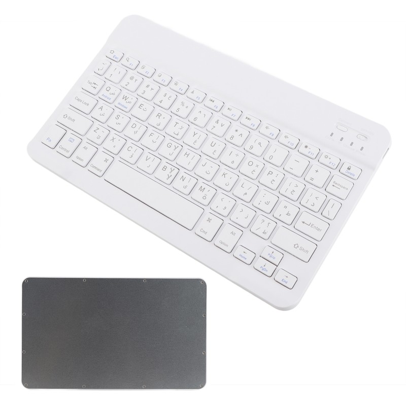 Keyboard 10 Inch UltraThin Wireless for Bluetooth Intelligent Computer Supplies(Arabic