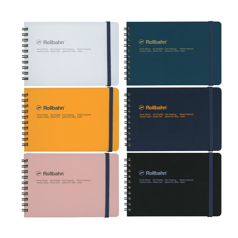 Rolburn 500940 184 Notebook with Pocket, Horizontal M, Yellow, Space