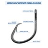 BLUEWING Bluefin Big Game Offset Circle Swivel Hook High Carbon