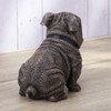 Veronese Design 3 3/4 Inches Sitting Bulldog Wearing Collar Cold