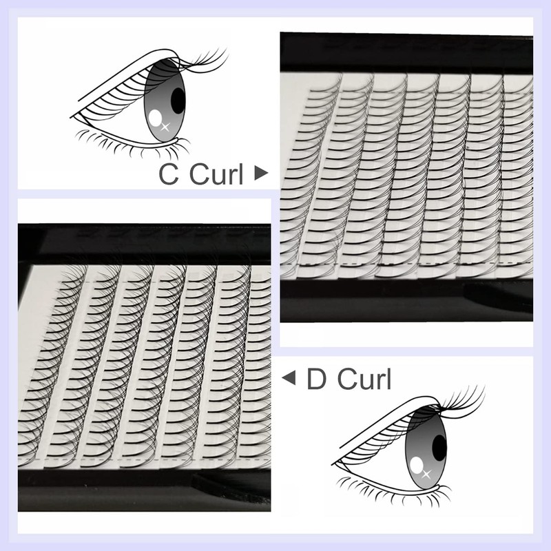 False Eyelash Extensions 3D Pre-Made Natural Very Soft Volume Lashes