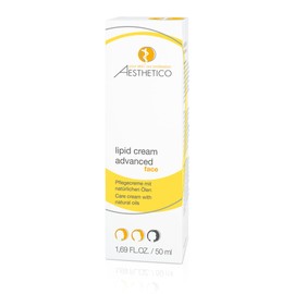 AESTHETICO Lipid Cream Advanced Hydrating and Barrier Strengthening Lipid Cream for Dry Skin Even with Neurodermatitis, with Hyaluron, 50 ml