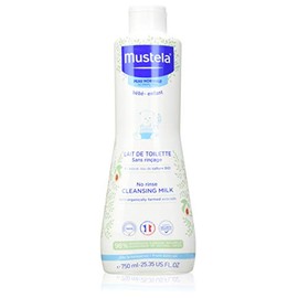 Mustela Organic Toilet Milk with Avocado Perseosis, Face, Body, Nappy Change, Babies, Children, Suitable for the Whole Family - Cleans without Rinsing, 98% Ingredients of Natural Origin (750 ml)
