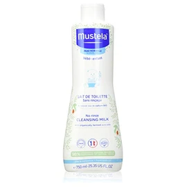 Mustela Organic Toilet Milk with Avocado Perseosis, Face, Body, Nappy Change, Babies, Children, Suitable for the Whole Family - Cleans without Rinsing, 98% Ingredients of Natural Origin (750 ml)