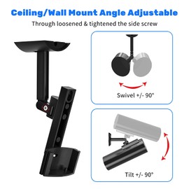 Wall Mount and Ceiling Mount for Harman Kardon HKTS 20/BQ 30/BQ 60/BQ 65 Speakers Tilting and Swivelling Speaker Mount for Harman Kardon SATS TS30 TS20 TS60 Speaker
