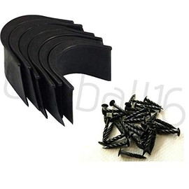 6 x REPLACEMENT UNIVERSAL POOL TABLES RUBBER POCKETS/LINERS & 30 TACKS/NAILS