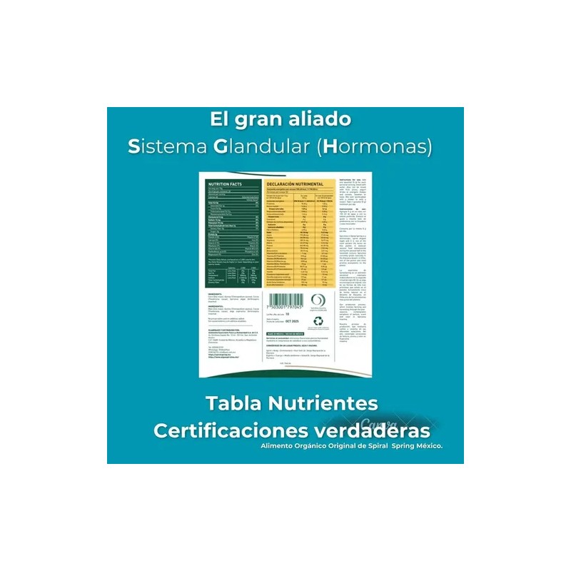 Alga Spirulina + Quinoa + Cacao Pack De 2 Bolsas
